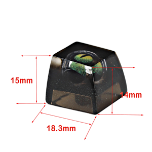 <strong>Artisan</strong> Keycap Resin Shine Through Flippable Evil Eye <strong>Keycaps</strong> For Cherry MX Mechanical Gaming Keyboards - Product Image 2