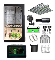 150x150x200 80x80x160 200x120x200 Contrôleur Plante Rack Kit Hydroponique Complet Vendeur Grand Système Intérieur Cultiver Tente Mylar