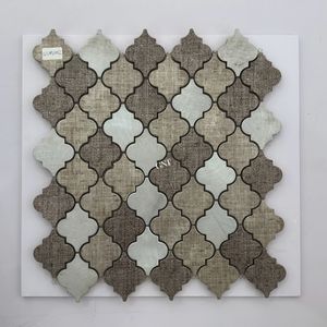 Tuile murale en mosaïque en alliage d'aluminium de qualité supérieure, style vintage oriental arabesque, aspect rouillé, pour cuisine, salle de bain, bar - Product Image 4