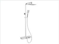 Ensemble de douche à affichage numérique intelligent avec étagère en granit
