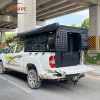 WECARE Camper de Teto Elevável para Caminhonete, em Alumínio, de Alta Qualidade, Modelo Slide-in, Econômico, para Viagem, com Teto Elevável para Picape
