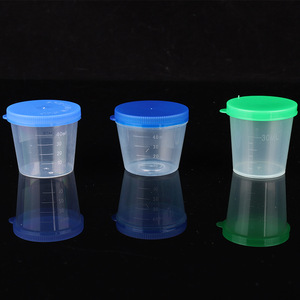 Kangzhijia Sampling Cup 40ml PP <b>Plastic</b> Screw Cap Laboratory <b>Stool</b> Collection Cup - Product Image 3