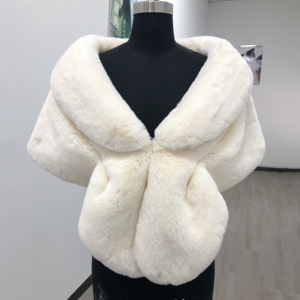 Haute qualité Eco <span class=keywords><strong>fourrure</strong></span> femmes châles et enveloppes <span class=keywords><strong>blanc</strong></span> bas prix Vintage col mariage mode <span class=keywords><strong>fourrure</strong></span> étole - Product Image 1