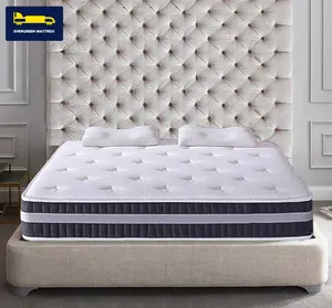 睡得好最好的工厂一卷全英寸床垫在线订购特大双凝胶记忆泡沫弹簧床垫