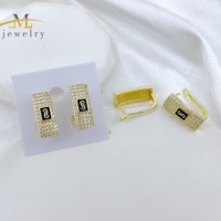 JML Nouveaux accessoires de mode, boucles d'oreilles Monaco, vente en gros, laiton de haute qualité, plaqué or 14 carats, boucles d'oreilles chaîne cubaine pour femmes