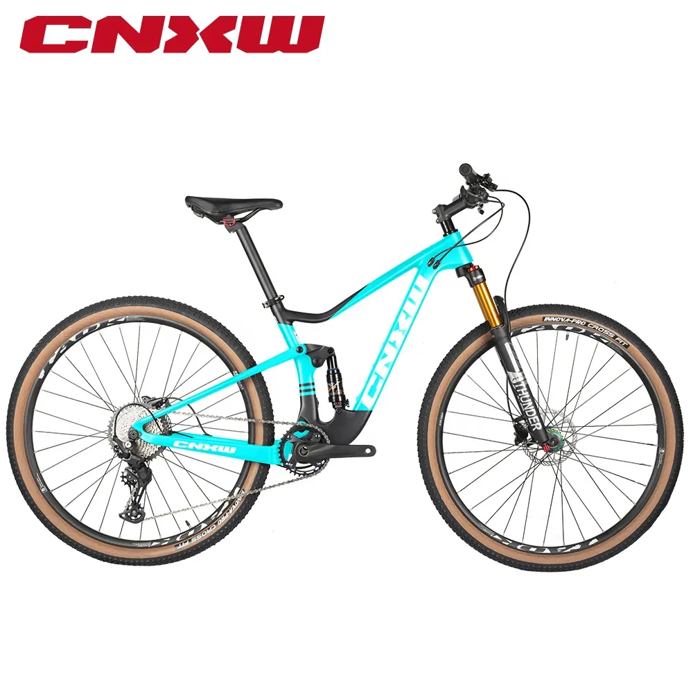 CNXW In Stock MOQ 1pcs 29er 11speed Disc Brake Air Fork Travel 100mm Carbon Fiber Full Suspension Mountain Bike Bicycle