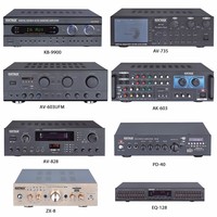 Ev için USB FM BT 2 kanal güç amplifikatörü ile 25W * 2 Karaoke ses AMP