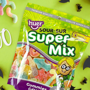 Toptan özel açılıp kapanabilir plastik yummy ayı sakızlı şeker temizle pencere kilitli ile yiyecek torbası stand up - Product Image 2