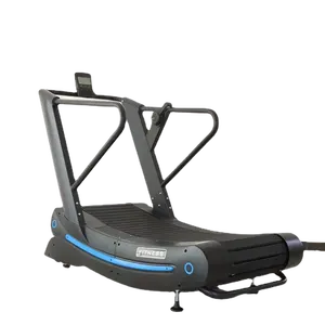 SQ FITNSS商用空气跑步者自发电手动跑步机健身健身房有氧非电动弯曲跑步机