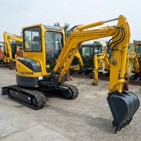 Excavator Hidrolik Bersertifikat CE 4 Ton, Excavator Crawler Merek Terbaik China YC35SR, Bucket 0.12m³ dengan Bucket untuk Konstruksi