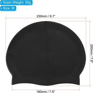 Gorro de Natación de Silicona Elástica Personalizado, Impermeable y Unisex, Diseño Duradero para Deportes Acuáticos y Natación - Product Image 4