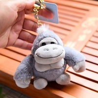 Peluche Gorille Mignonne de Simulation, Super Douce en Coton PP, Pendentif Porte-clés, Décoration pour Sac à Dos de Couple, Vente en Gros