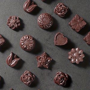 Moules à bonbons en forme de fleurs, <span class=keywords><strong>moule</strong></span> en silicone pour <span class=keywords><strong>chocolat</strong></span>, qualité alimentaire, antiadhésif, pour la cuisson, les glaçons, le <span class=keywords><strong>beurre</strong></span>, la gelée - Product Image 5