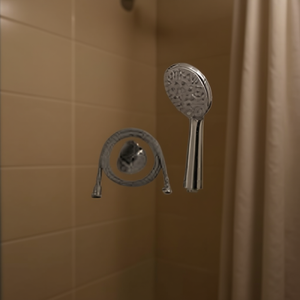 Elite Shower Head Set 1.5m Hose Stainless Steel Modern Round Design For Bathroom Use - Product Image 2