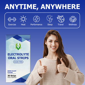 DIM Bandes orales d'électrolytes sans sucre, contenant du sodium et du potassium, pour augmenter l'endurance, 30 bandes pour adultes, complément alimentaire - Product Image 6