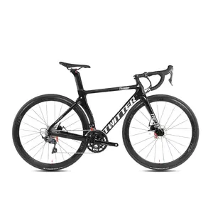 Vélo de route T800 en Fiber de carbone 700c, axe transversal 12x142mm, cadre de frein à disque, 22 vitesses