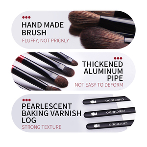 CHICHODO Set de 9 Brochas de Maquillaje de Ojos Serie Log Palm Little Bear con Corrector, Brochas Suaves para Difuminar Sombras de Ojos y <span class=keywords><strong>Cejas</strong></span> - Product Image 3