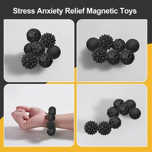 Jouet sensoriel en silicone avec billes magnétiques pour soulager le stress, l'anxiété, le TDAH, l'autisme - Unisexe - Product Image 6