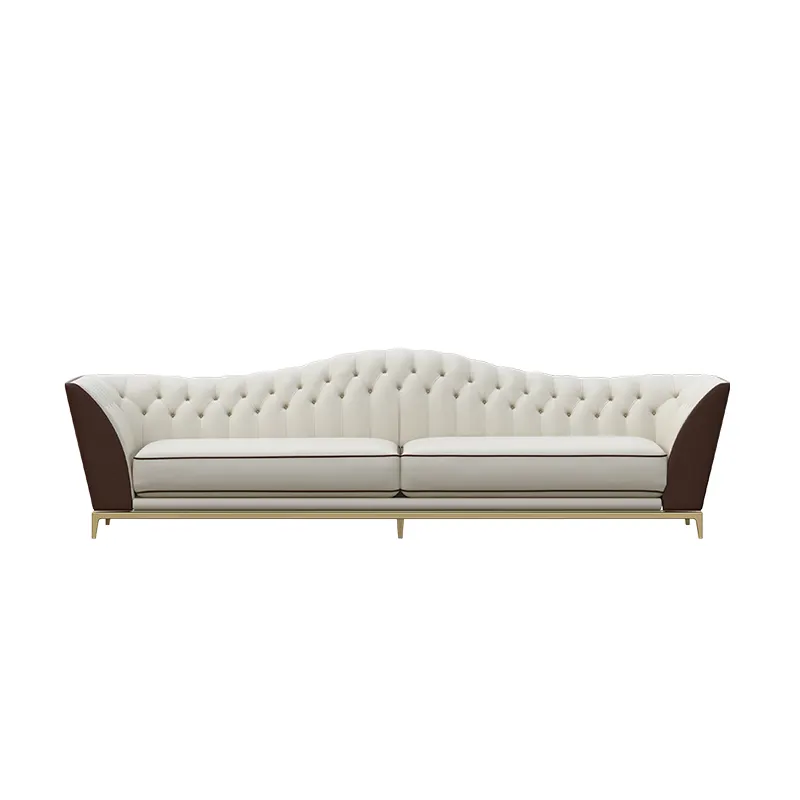Итальянский дизайн, мебель, современный классический дизайн, кожаный диван для гостиной, кожаный диван для влюбленных, набор диванов