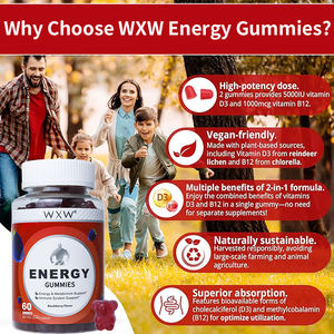 OEM Venta al por mayor Energy Gummy Candy Suplementos Gummies de vitamina sin azúcar Gummies de belleza - Product Image 4