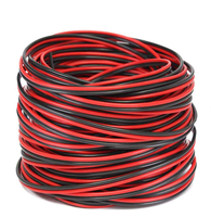 Câble de haut-parleur haute performance 12 AWG 2 conducteurs torsadés rouge/noir isolé PVC SAE J 1128/1995 pour 2*3.3mm jumelé