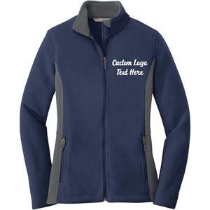 2025 conception personnalisée dames L216 broderie textes Logo Colroblock polaire vestes multicolore vestes d'extérieur - Product Image 3