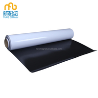 Rouleau Adhésif Magnétique en PVC Flexible + Poudre Magnétique Blanc 0,914m x 20m Épaisseur 0,5mm NOUVEAU pour École/Bureau