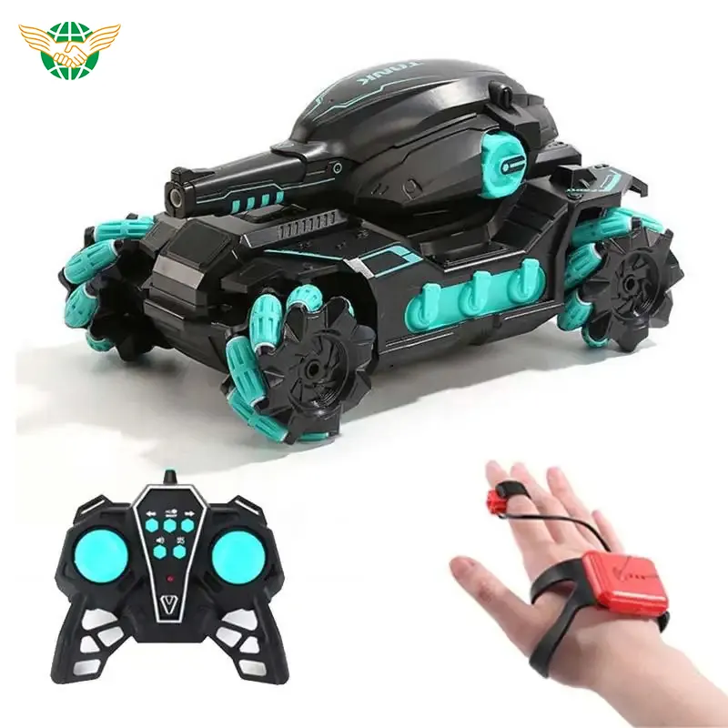 2.4G RC Stunt Toy Car Water Bomb Shooting 360 Rotating Remote Control Car Toys Shooting Rc Tank Car For Kids