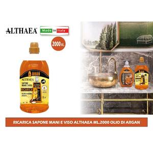 ALTHAEA Ricarica Sapone per Mani e Viso all'Olio di Argan 2000ml Prodotto di Qualità Premium - Product Image 1