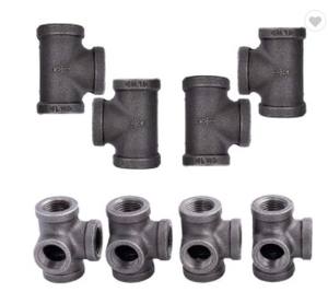 Raccordi per Tubi Industriali Vintage Steampunk, Flangia a Gomito/T a Pavimento Nera, Flangia in Ferro da 1/2 Pollice, Accessori Decorativi per Tubi - Product Image 2