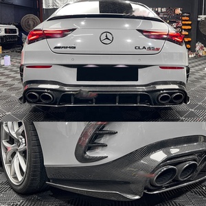 ชุดคาร์บอนไฟเบอร์สำหรับกันชนหลัง DGRCCS CLA45 W118 C118 AMG ปี 2019-2024 พร้อมสกรูยึดแบบขัดเงาและระบบสุญญากาศ - Product Image 2