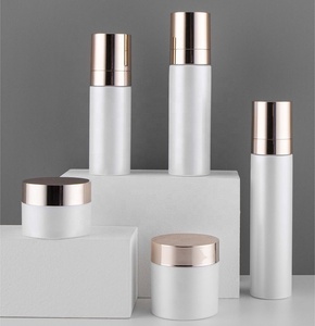 PET plastic set customized cosmetic packaging skincare cream jar face mist spray emulsion sprayer bottle