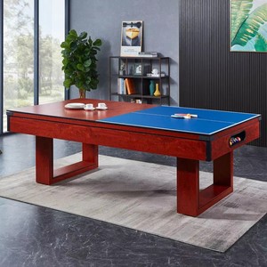 Nouvelle table de <span class=keywords><strong>billard</strong></span> multifonctionnelle 3-en-1 de 8 pieds avec poches en plastique pour les jeux en famille ou en club - Product Image 6