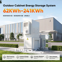 DAH en stock dans le monde entier 112 kWh 665 mm SOC Auto-calibrable LiFePO4 Basse Décharge Armoire ESS Armoire de Stockage Extérieure