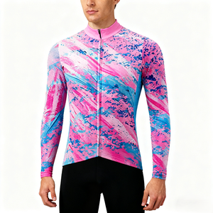 Maillot de cyclisme personnalisé avec logo, léger, à manches longues, respirant, pour la pratique du vélo en plein air, séchage rapide, maillot de cyclisme professionnel pour équipe - Product Image 5
