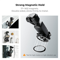 Cage d'extension magnétique K&F Concept PP62 pour DJI Osmo Pocket 4/3 avec cadre en alliage d'aluminium CNC compatible avec la coque de protection d'origine