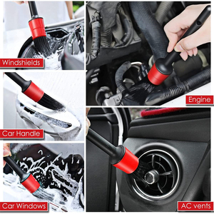 Kit de nettoyage de voiture multi-usages, brosse de séparation pour nettoyage de véhicule, gris - Product Image 5