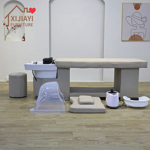Fauteuil de lavage de luxe moderne Xijiayi pour salon de beauté et spa, avec <span class=keywords><strong>bassin</strong></span> en céramique et <span class=keywords><strong>pompe</strong></span> hydraulique puissante, idéal pour coiffeur, styliste et usage en salle de bain - Product Image 4