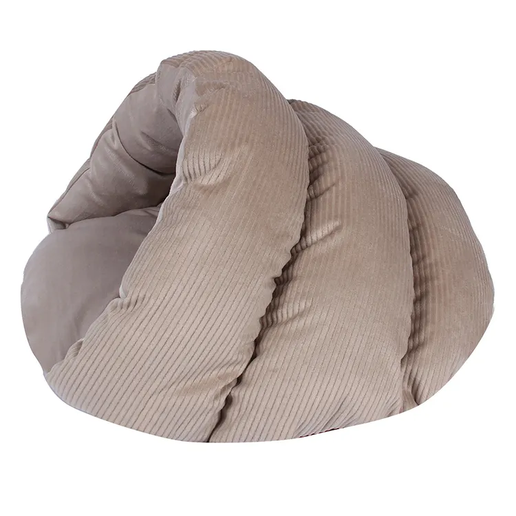 Manufacturer's Warm Soft Polar Fleece Small Luxury Pet Heating Pad Slipper Bed Solid Pattern Dog Cat Winter Sleeping Bag Cave