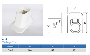 Cache-plafond en PVC pour climatisation, cache-tuyau pour climatiseur, cache-conduit en plastique pour climatiseur split mini split - Product Image 6