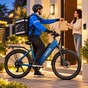 Bicicleta de Carga para Entrega de Comestibles C55, 80 Nm de Torque, Neumático 26x3.0, OEM ODM, Logotipo Personalizado, Bicicleta Eléctrica de Largo Alcance - Product Image 1