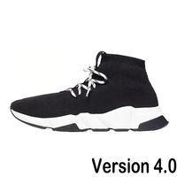 Chaussures de créateur unisexe Graffiti Blanc Noir Rouge Beige Rose Semelle transparente à lacets Jaune fluo Baskets de sport