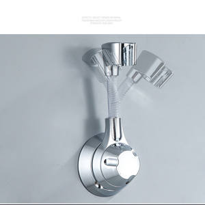 Support de pomme de douche mural d'angle moderne, support de douche réglable, support de douche robuste, support de douche pour tige de douche - Product Image 5