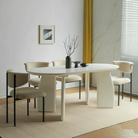 Chaise de salle à manger en bois massif moderne nordique chaises de restaurant rembourrées en tissu stable pour la maison hôtel école villa utilisation