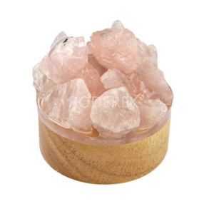 Vente en gros de veilleuses en cristal de quartz rose atmosphère de sommeil en <span class=keywords><strong>pierre</strong></span> originale pour la décoration de la chambre à coucher - Product Image 5