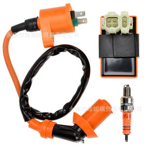 Kit de modification pour mise à niveau de scooter ATV GY6 50 150cc : Bobine haute tension orange, allumeur CDI, bougie d'allumage A7TJC - Product Image 2