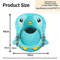 WaterDream EPE Blue Baby Child Swimming Float Rings Portable Eco-Friendly Safety Summer Prone Reclining Soft Cartoon