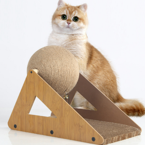Penjualan Terbaik grosir mainan hewan peliharaan karton kucing menggaruk kucing Scratcher dengan kemiringan - Product Image 4