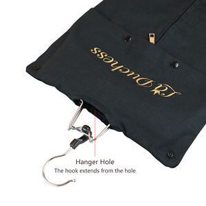 Красивая тканевая Воронка для переносного парика с вешалкой, Пыленепроницаемая сумка для париков с деревянным держателем - Product Image 4