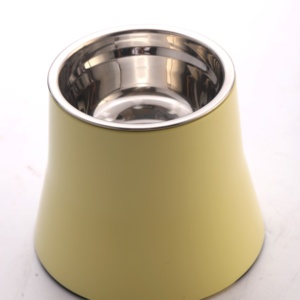 High Quality Cat Bowl Double Anti Spill <b>Ceramic</b> Pet Food Water Bowl with Wooden Stand for Kittens Wholesale - Product Image 4